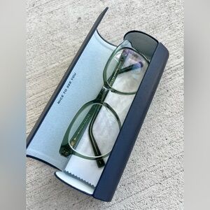 Warby Parker Wright M 712 Eyeglasses – Green Frame – New with Case